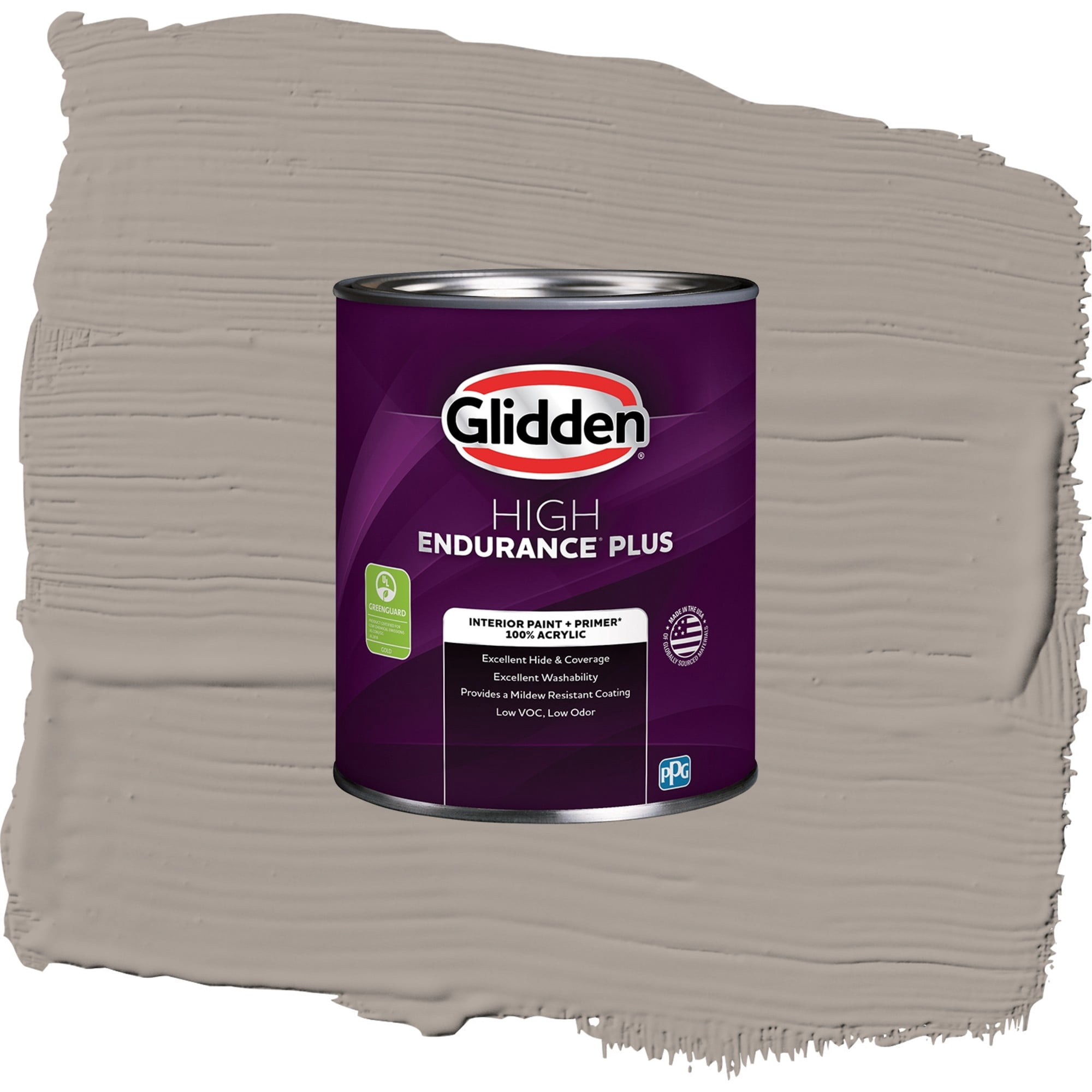 Glidden High Endurance Plus Winter's Nap Flat Interior Paint and Primer, 1 Quart