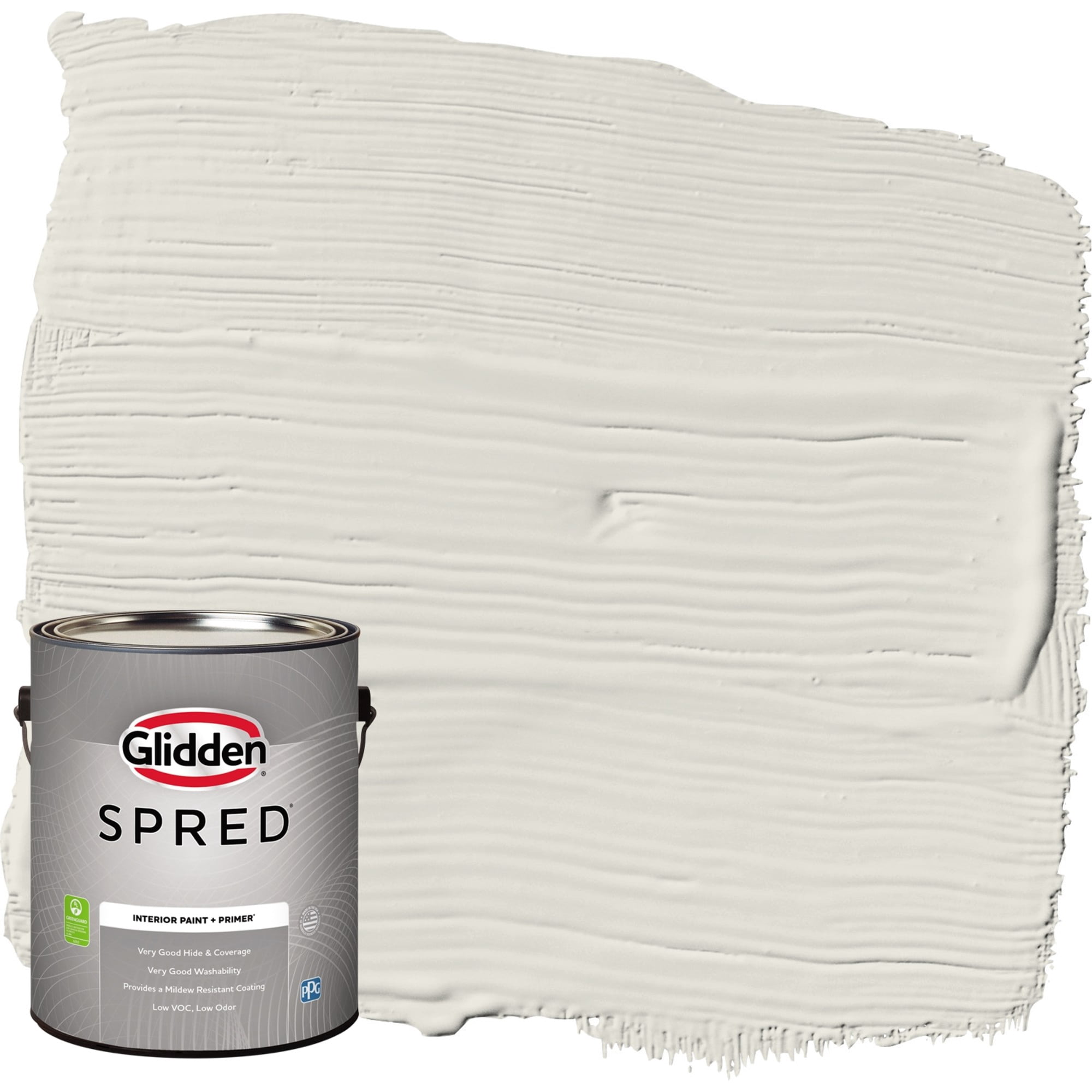 Glidden Spred Grab-N-Go In the Cloud / Gray, Semi-Gloss Interior Paint with Primer, 1 Gallon
