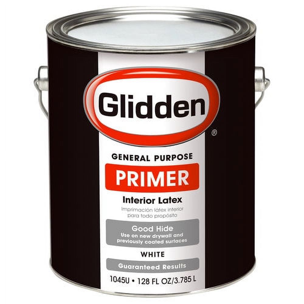 Glidden Interior Latex Primer, White, 1 gal