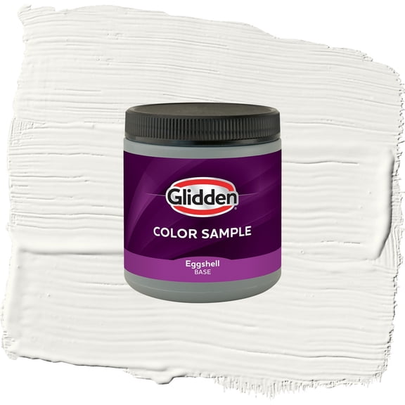 Glidden Interior Paint Color Sample Commercial White Satin, 8 oz