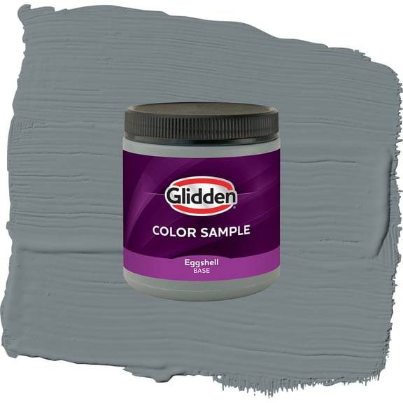 Glidden Interior Paint Color Sample Garrison Gray Satin, 8 oz