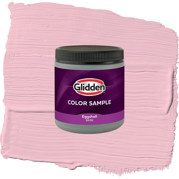 Glidden Interior Paint Color Sample Rose Melody Satin, 8 oz