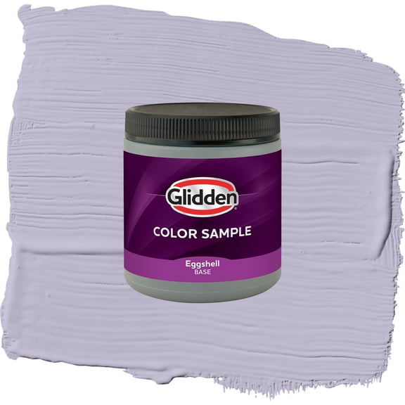 Glidden Interior Paint Color Sample Wild Lilac Satin, 8 oz