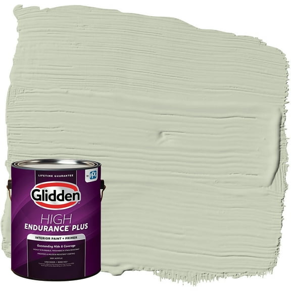 Glidden HEP Interior Paint and Primer, Soft Sage / Green, 1 Gallon, Eggshell