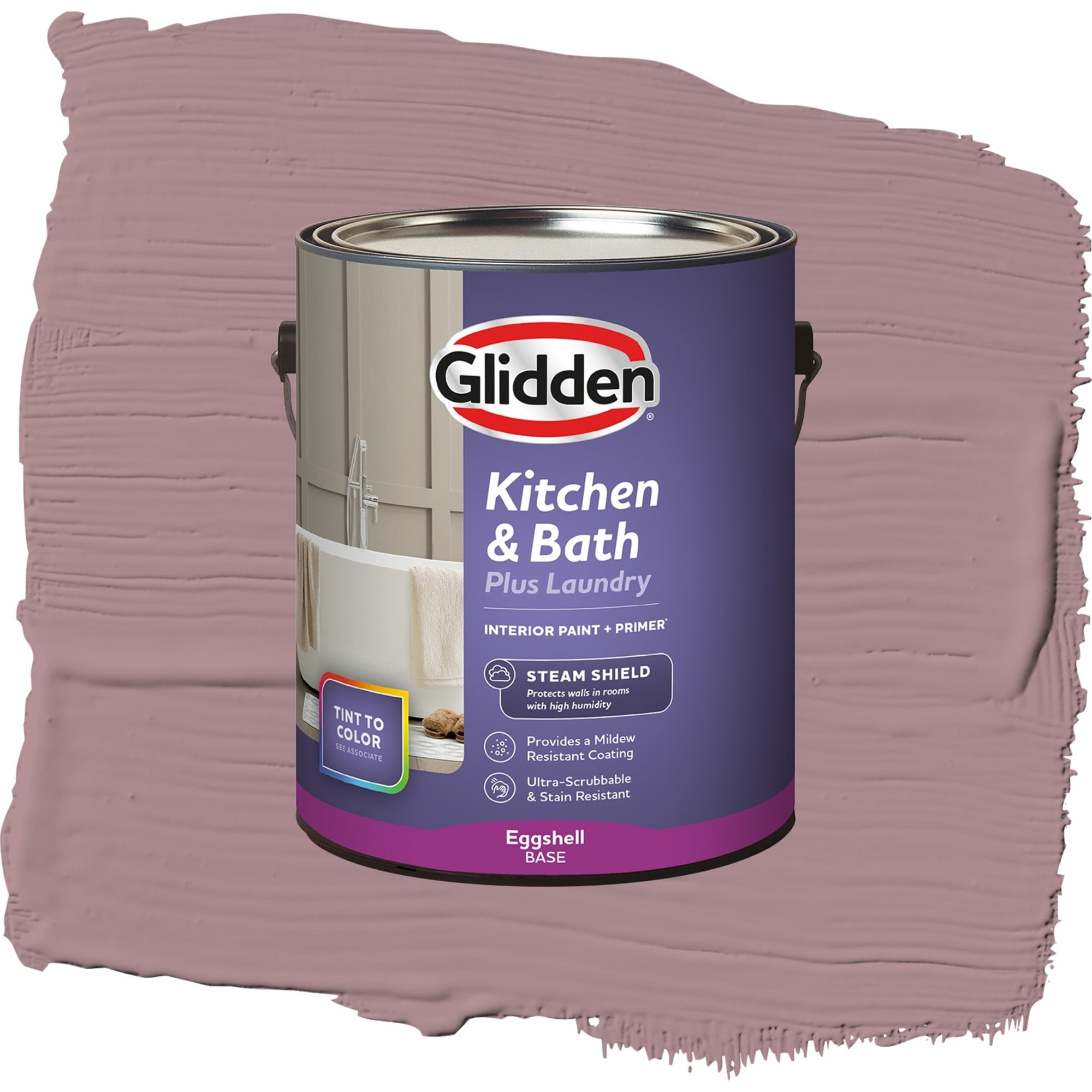 Glidden Glidden Kitchen Bath and Laundry Coffee Rose / Pink, Eggshell Interior Paint with Primer, 1 Gallon