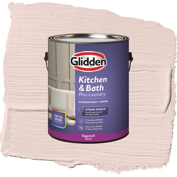 Glidden Glidden Kitchen Bath and Laundry Coral Cream / Orange, Eggshell Interior Paint with Primer, 1 Gallon