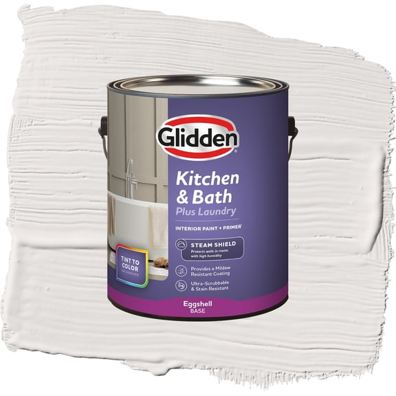 Glidden Glidden Kitchen Bath and Laundry Dusky Dawn / Gray, Eggshell Interior Paint with Primer, 1 Gallon