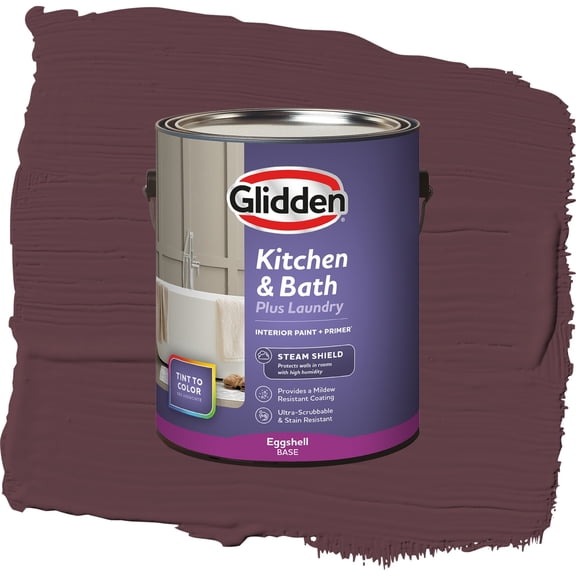 Glidden Glidden Kitchen Bath and Laundry Gooseberry / Red, Eggshell Interior Paint with Primer, 1 Gallon