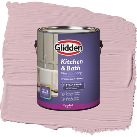 Glidden Glidden Kitchen Bath and Laundry Nostalgia / Pink, Eggshell Interior Paint with Primer, 1 Gallon