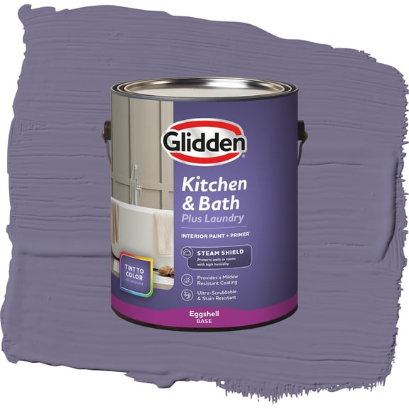 Glidden Glidden Kitchen Bath and Laundry Plum Shade / Purple, Eggshell Interior Paint with Primer, 1 Gallon