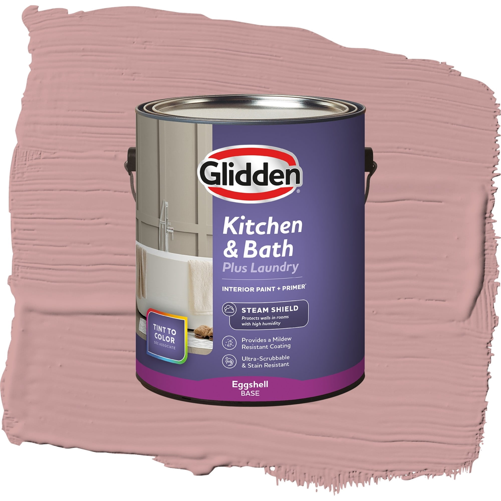Glidden Glidden Kitchen Bath and Laundry Sentimental Lady / Blue, Eggshell Interior Paint with Primer, 1 Gallon