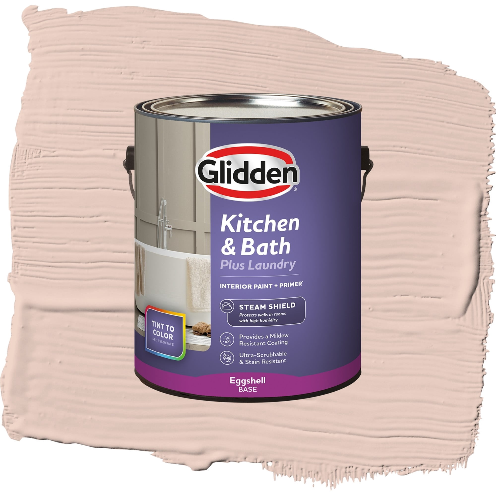 Glidden Glidden Kitchen Bath and Laundry Sultan Sand / Orange, Eggshell Interior Paint with Primer, 1 Gallon