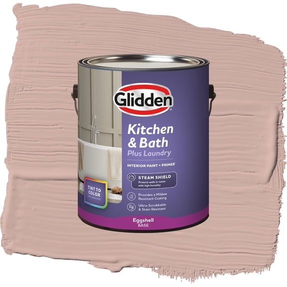 Glidden Glidden Kitchen Bath and Laundry Velveteen Crush / Pink, Eggshell Interior Paint with Primer, 1 Gallon