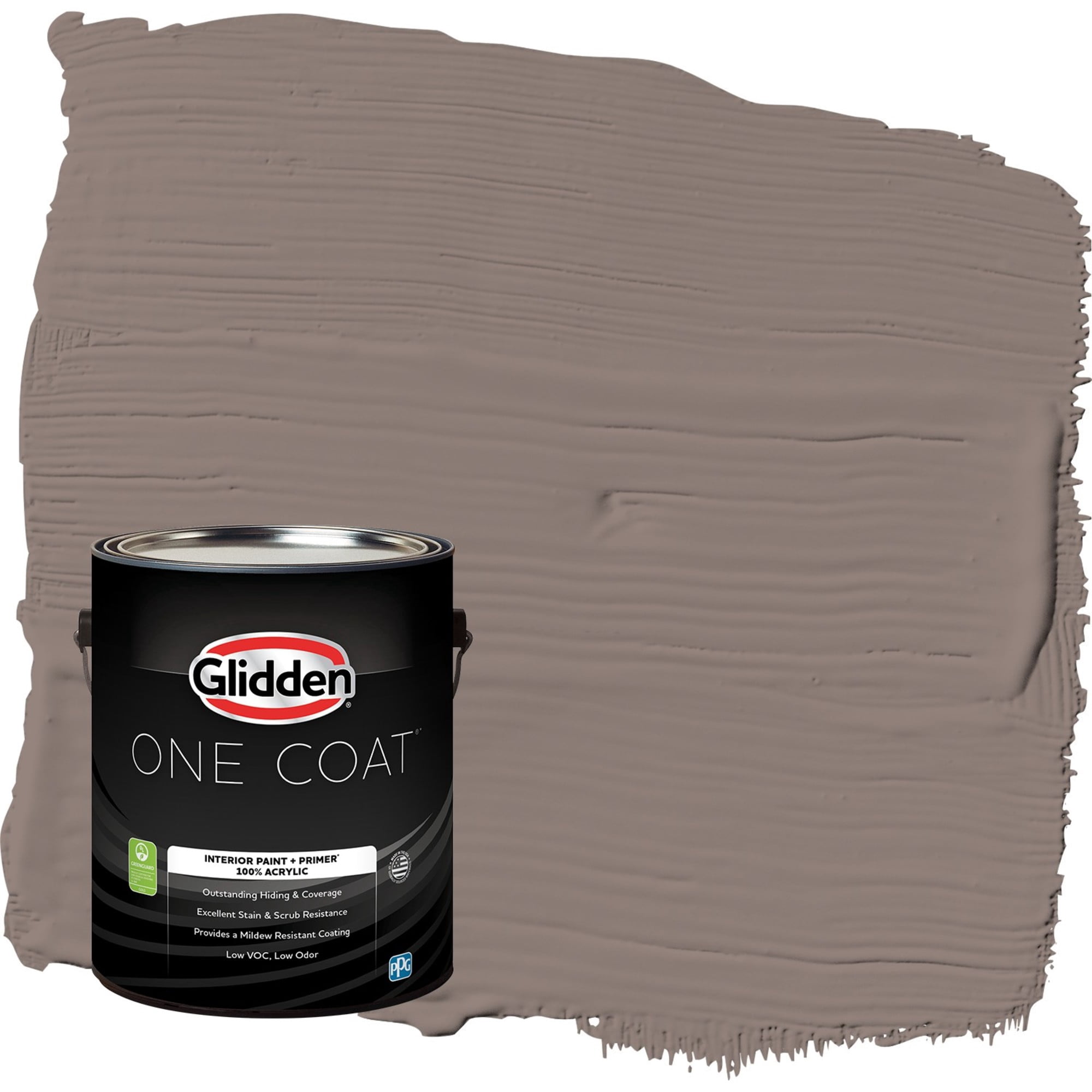 Glidden One Coat Cinnamon Toast / Brown Semi-Gloss Interior Paint with Primer, 1 Gallon