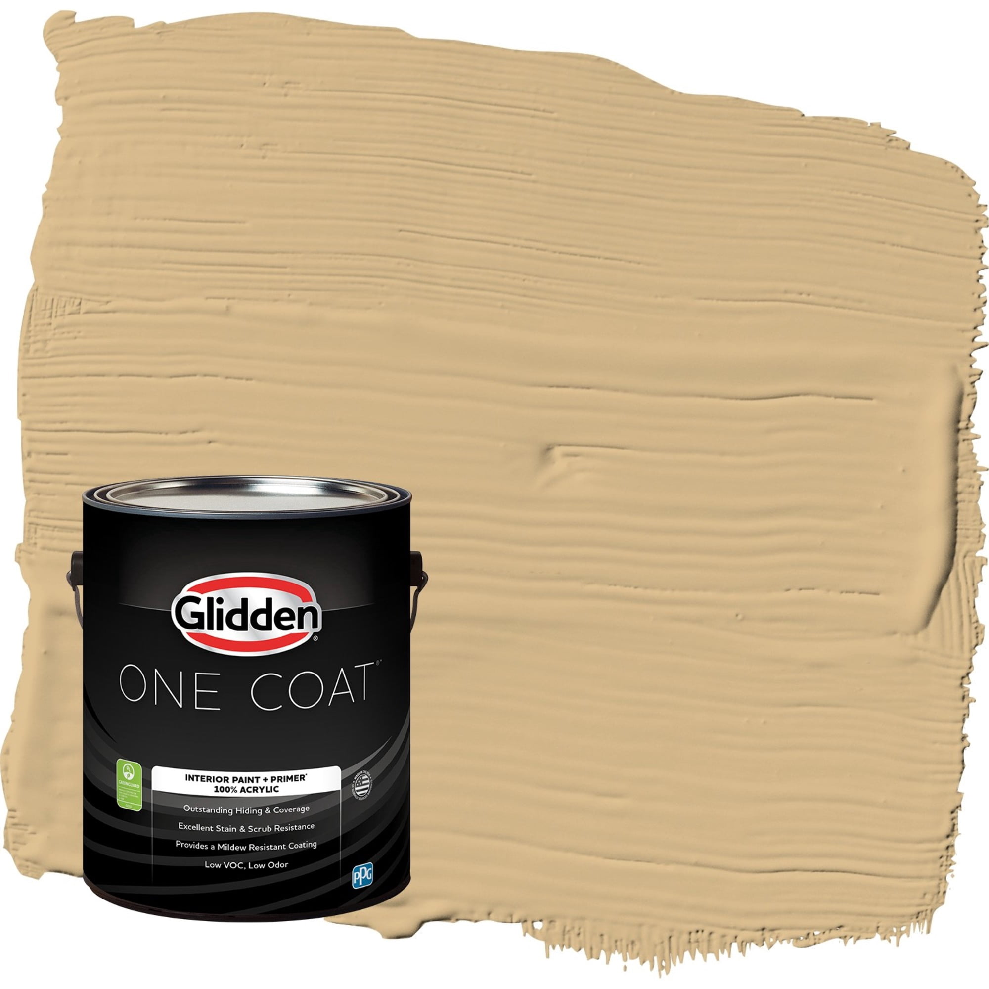 Glidden One Coat Craftsman Gold / Yellow Semi-Gloss Interior Paint with Primer, 1 Gallon