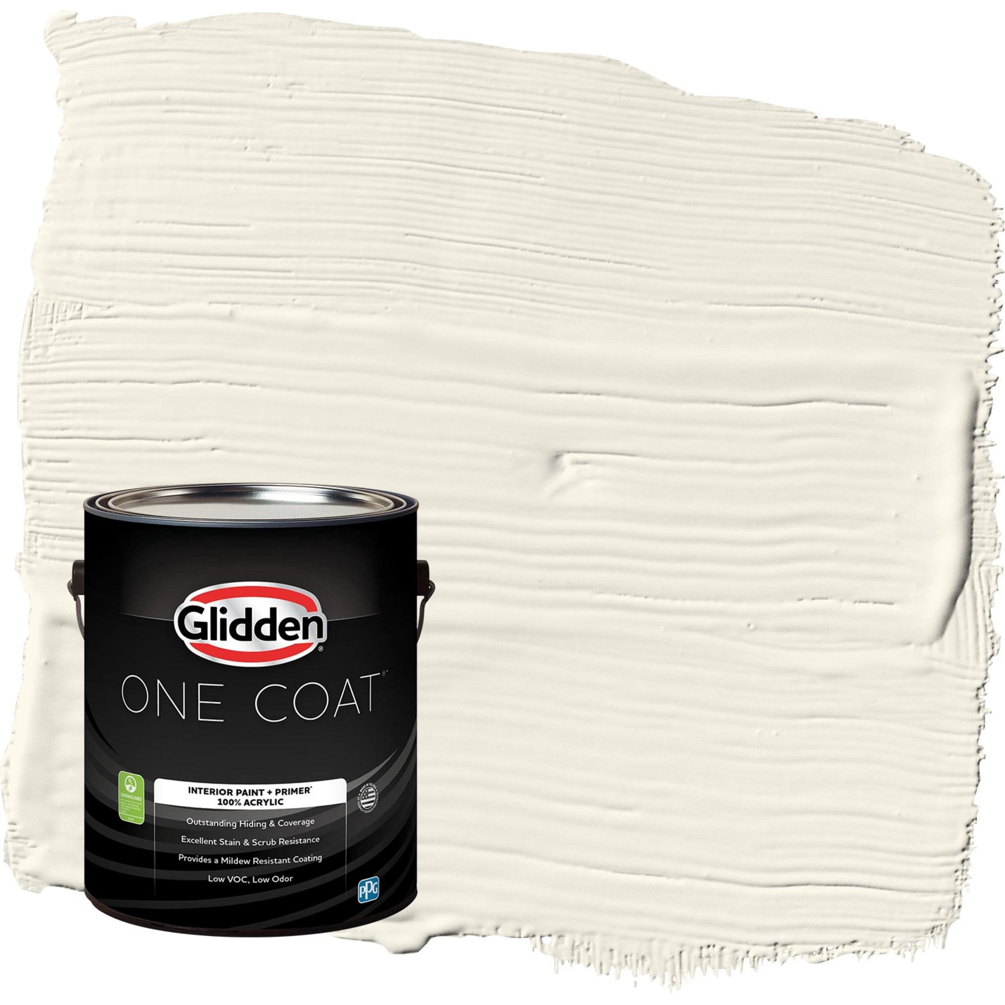 Glidden One Coat Horseradish / Beige Semi-Gloss Interior Paint with Primer, 1 Gallon