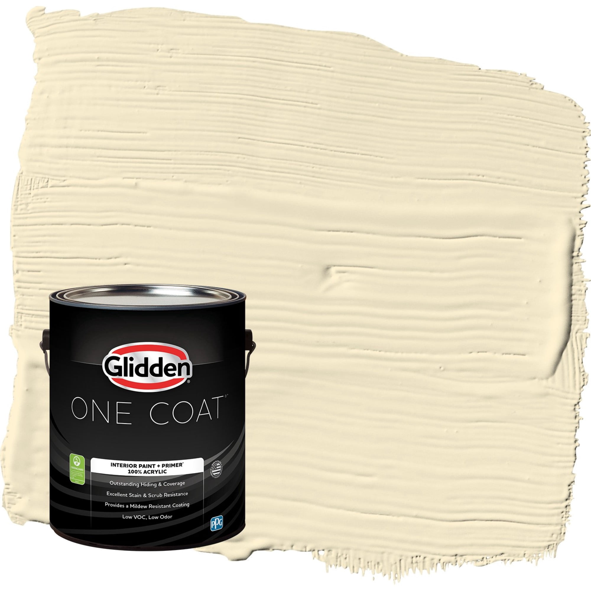 Glidden One Coat Soleil / Yellow Semi-Gloss Interior Paint with Primer, 1 Gallon