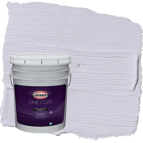 Glidden One Coat Lavender Haze / Purple Semi-Gloss Exterior Paint with Primer, 5 Gallon