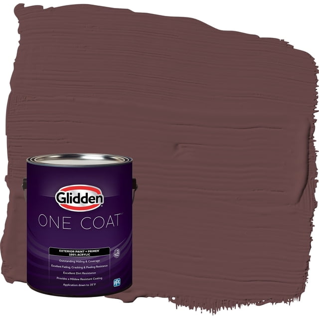 Three Color Primer Free Shipping! Glidden One Coat Exterior Paint and Primer, Chocolate ...