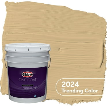 Glidden One Coat Exterior Paint + Primer Craftsman Gold / Yellow, Semi-Gloss, 5 Gallon