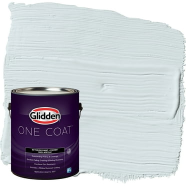 Glidden One Coat Exterior Paint and Primer, Blue Smoke / Blue, Gallon, Satin