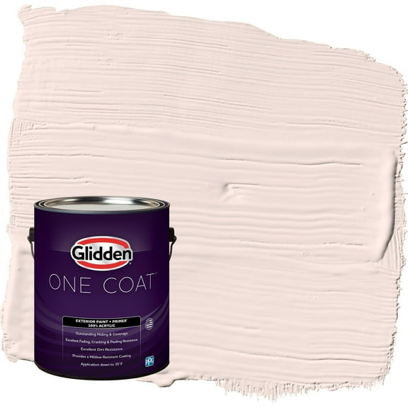 Glidden One Coat Brandy Alexander / Red Satin Exterior Paint with Primer, 1 Gallon