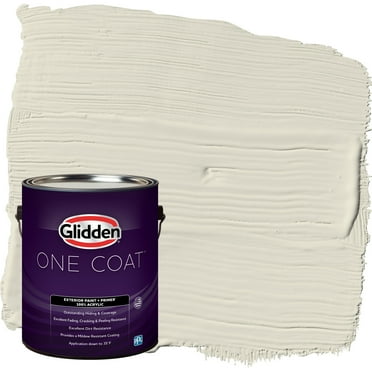 Glidden One Coat Exterior Paint and Primer, Cocoon / Green, Gallon, Flat
