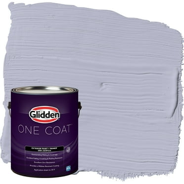 Glidden One Coat Exterior Paint and Primer, Cosmic / Purple, Gallon, Flat