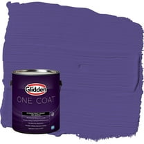 Glidden One Coat Eggplant / Purple Flat Exterior Paint with Primer, 1 Gallon