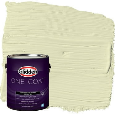 Glidden One Coat Exterior Paint and Primer, Forgive Quickly / Green, Gallon, Flat