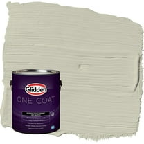 Glidden One Coat French Gray Linen / Grey Flat Exterior Paint with Primer, 1 Gallon