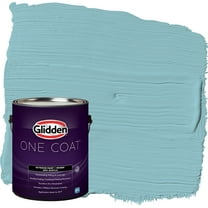 Glidden One Coat Exterior Paint and Primer, Kingston Aqua / Blue, 1 Gallon, Flat
