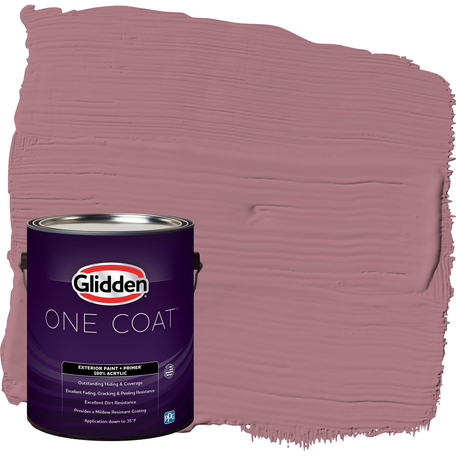 Glidden Premium 1 qt. PPG1184-2 Pleasing Pink Semi-Gloss Exterior