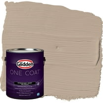 Glidden One Coat Exterior Paint and Primer, Notorious / Brown, Gallon, Flat