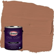Glidden One Coat Nutmeg / Brown Flat Exterior Paint with Primer, 1 Gallon