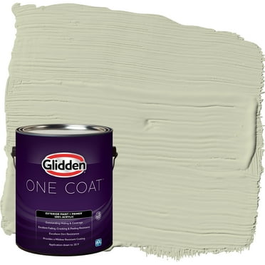 Glidden One Coat Exterior Paint and Primer, Only Olive / Green, Gallon, Flat