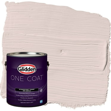 Glidden One Coat Exterior Paint and Primer, Romeo / Pink, Gallon, Flat