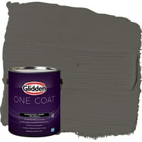 Glidden One Coat Exterior Paint and Primer, Stone's Throw / Gray, Gallon, Flat