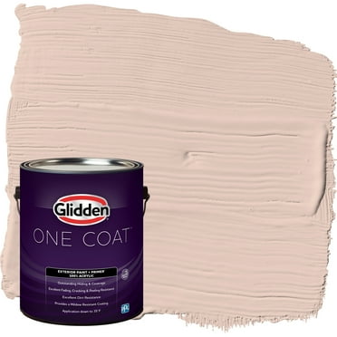 Glidden One Coat Exterior Paint and Primer, Sultan Sand / Orange, Gallon, Flat