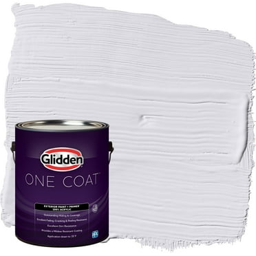 Glidden One Coat Exterior Paint and Primer, Violet Echo / Purple, Gallon, Flat