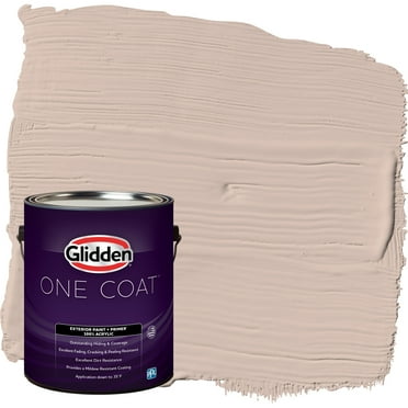 Glidden One Coat Exterior Paint and Primer, Wild Rice / Orange, Gallon, Flat