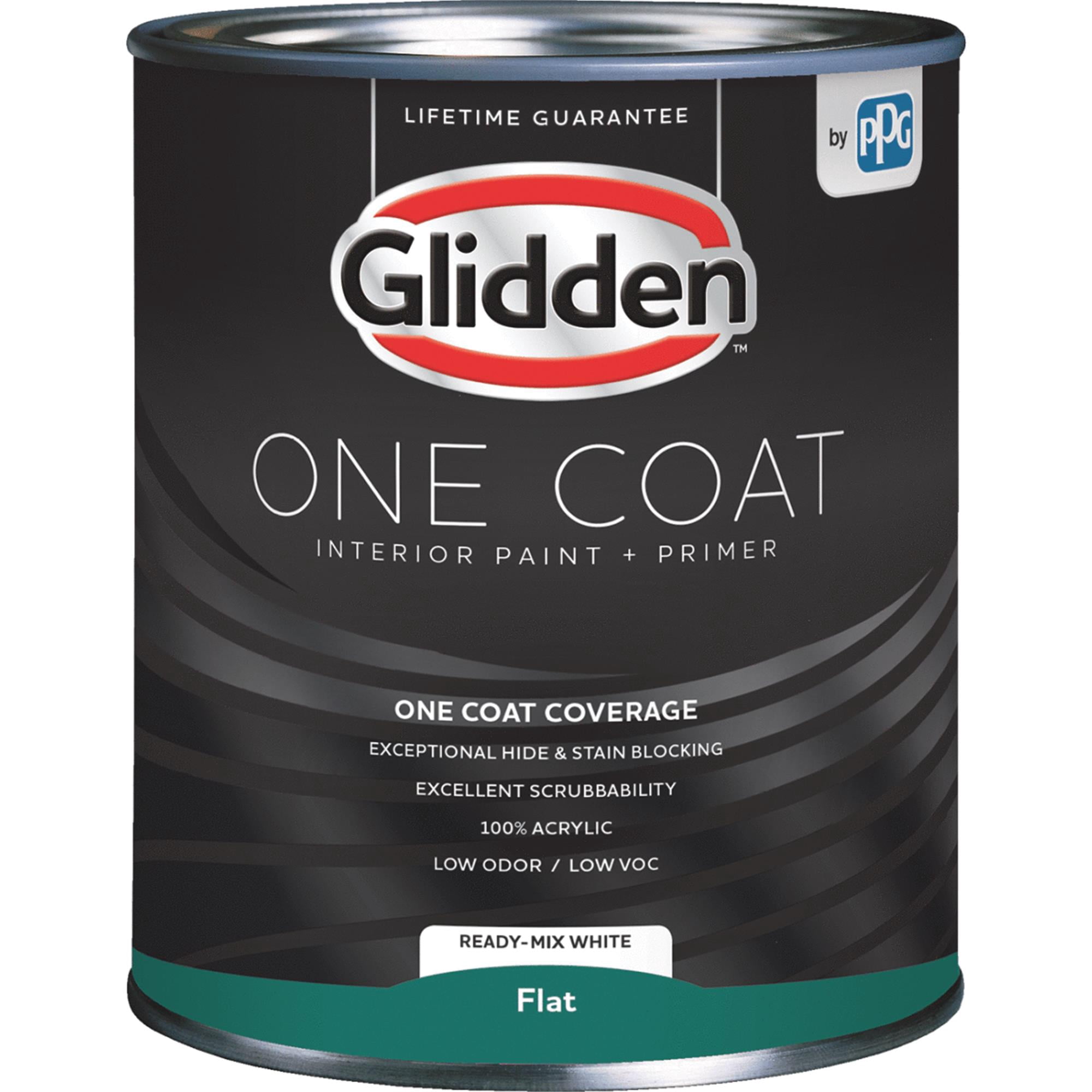 PPG Industries Glidden One Coat Interior Paint + Primer Flat Ready Mix ...