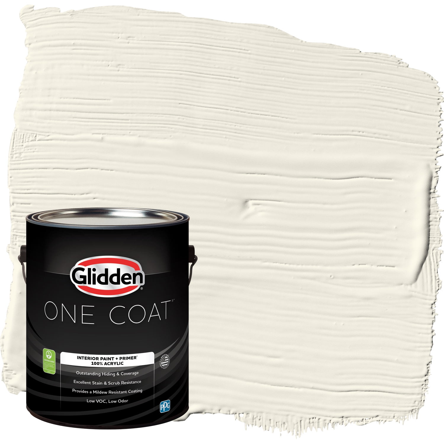 Glidden One Coat Interior Paint + Primer Horseradish / Beige, SemiGloss, 1 Gallon