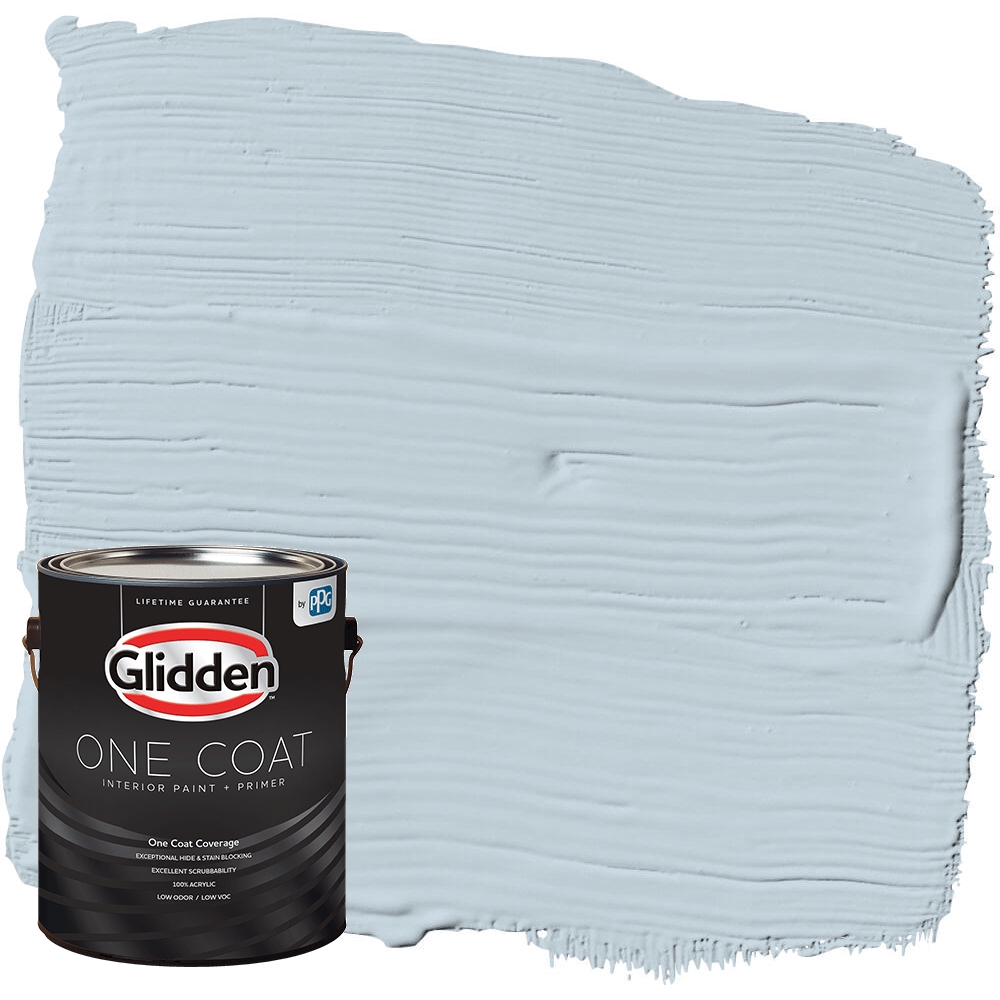 Glidden One Coat Interior Paint + Primer Keepsakes / Blue, SemiGloss