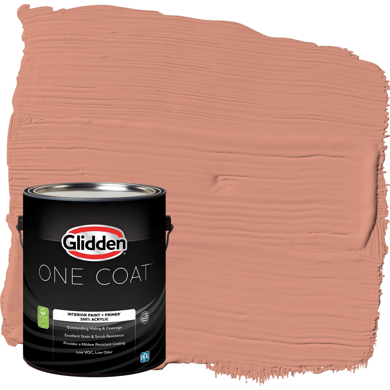 Glidden One Coat Interior Paint and Primer, Orange Essential / Orange, Gallon, Eggshell