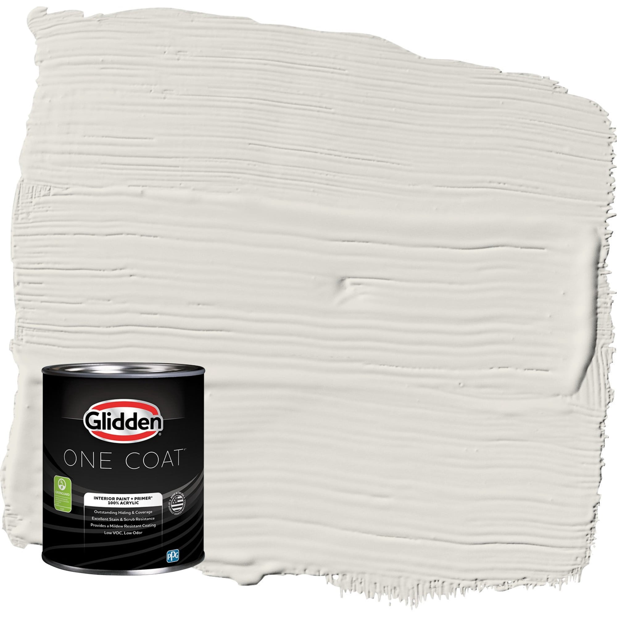 Glidden One Coat Shark / Beige Semi-Gloss Interior Paint with Primer, 1 Quart