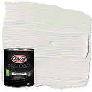 Glidden One Coat Interior Paint and Primer, Arctic Cotton / White, 1 Quart, Flat