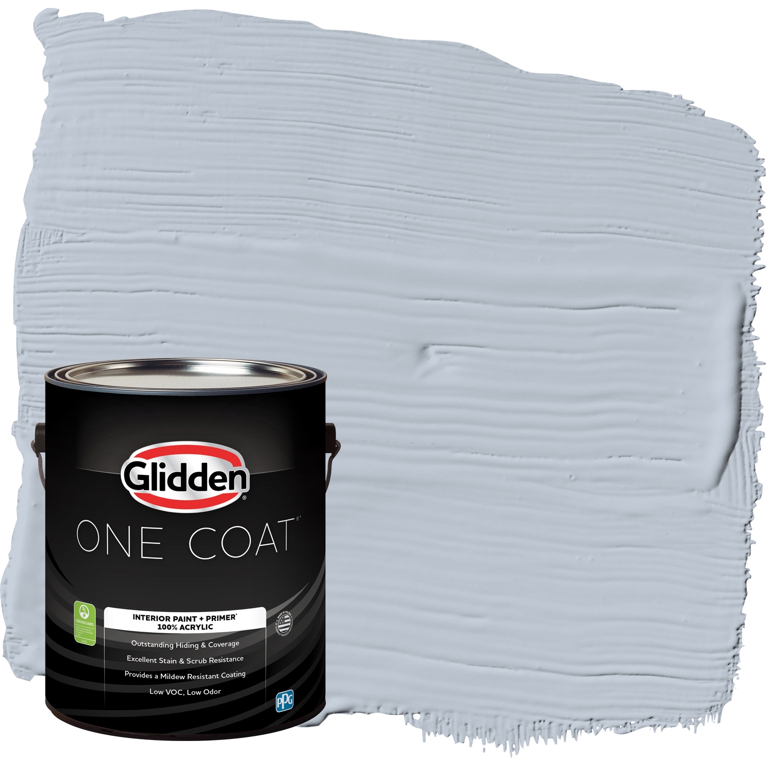 Glidden One Coat Interior Paint and Primer, Blue Dolphin / Blue, Gallon, Eggshell - image 1 of 11