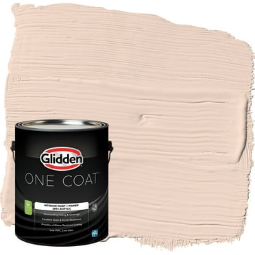 Glidden One Coat Interior Paint and Primer, Blush Beige / Orange, Gallon, Eggshell