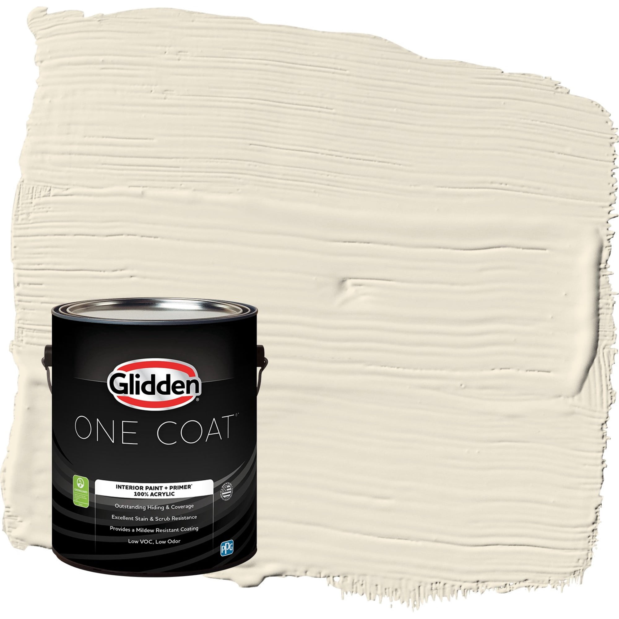 Glidden One Coat Brandied Pears / Beige Eggshell Interior Paint with Primer, 1 Gallon